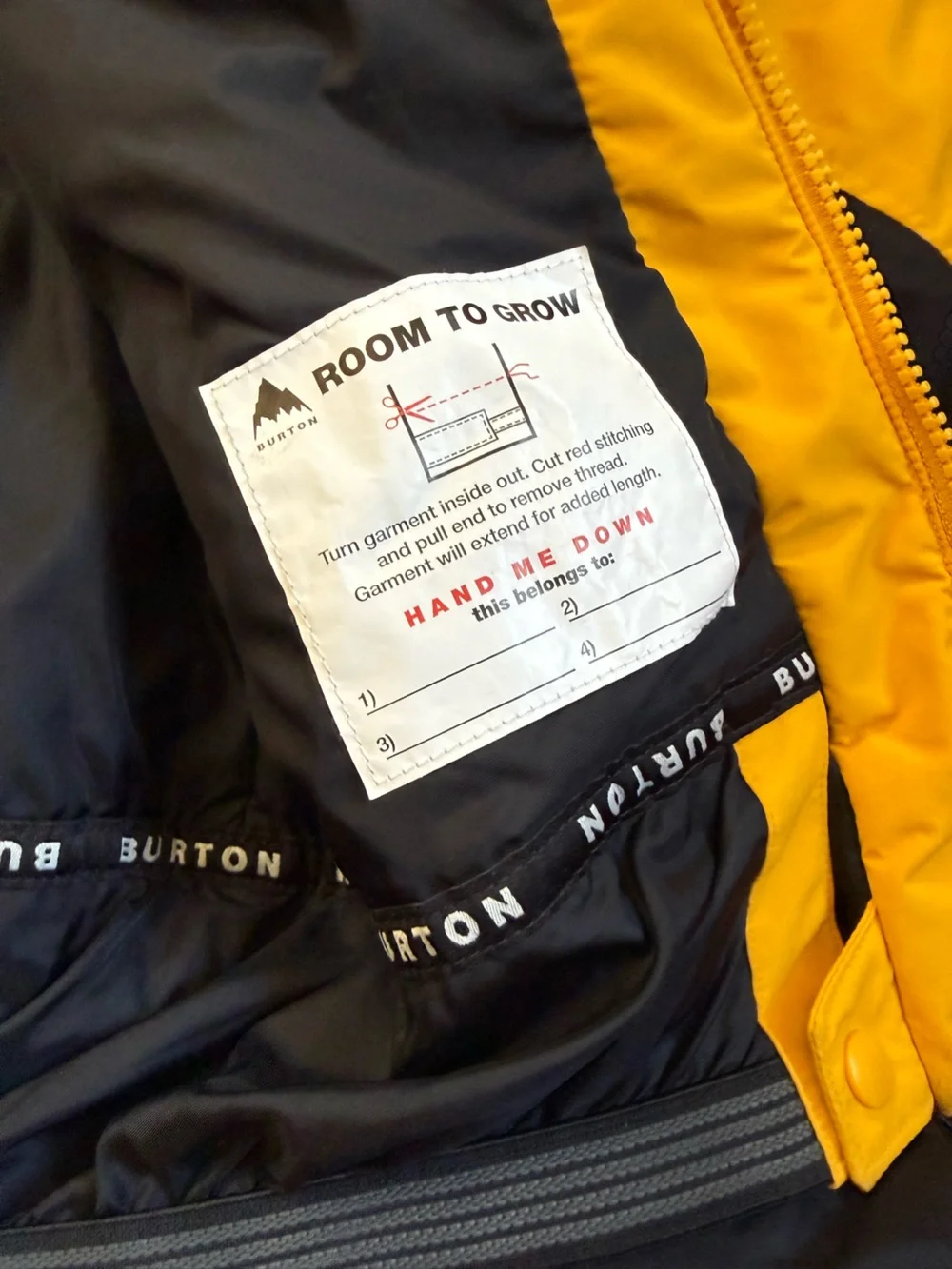 Burton Youth Medium Kids' Yellow Hillslope Hooded Winter Jacket